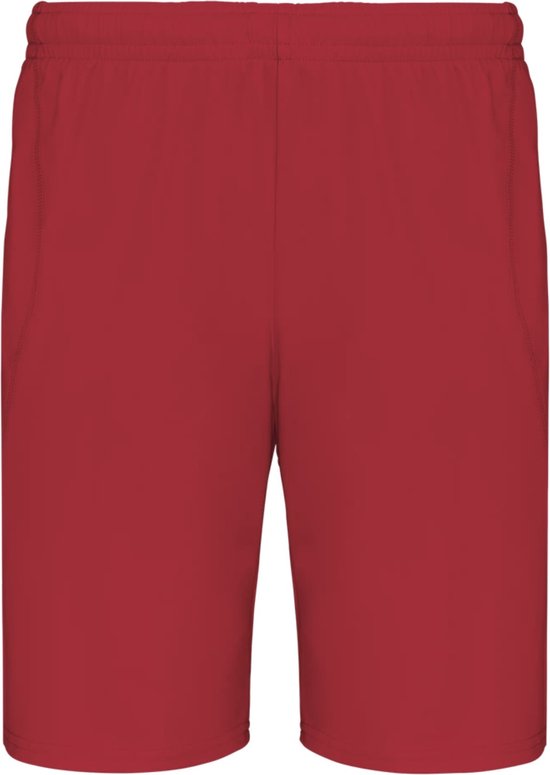 Foto: Short sportbroek voetbalbroekje lang model pa101 rood l xl
