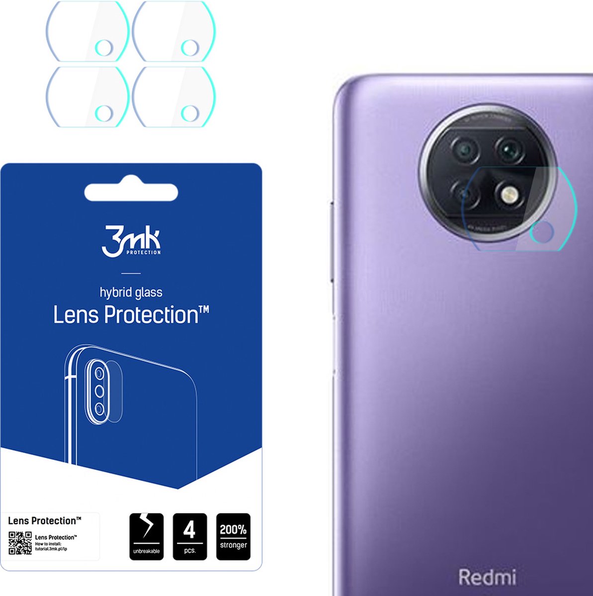 Xiaomi Redmi Note 9T 5G - 3mk Lens Protection