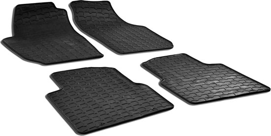 Volkswagen 5H1061502A82V rubberen voetmatten, premium all-weather matten, 2 x rubberen matten voor, zwart, met golfopschrift, alleen voor Mild-Hybrid MHEV (PR-code 0K4
