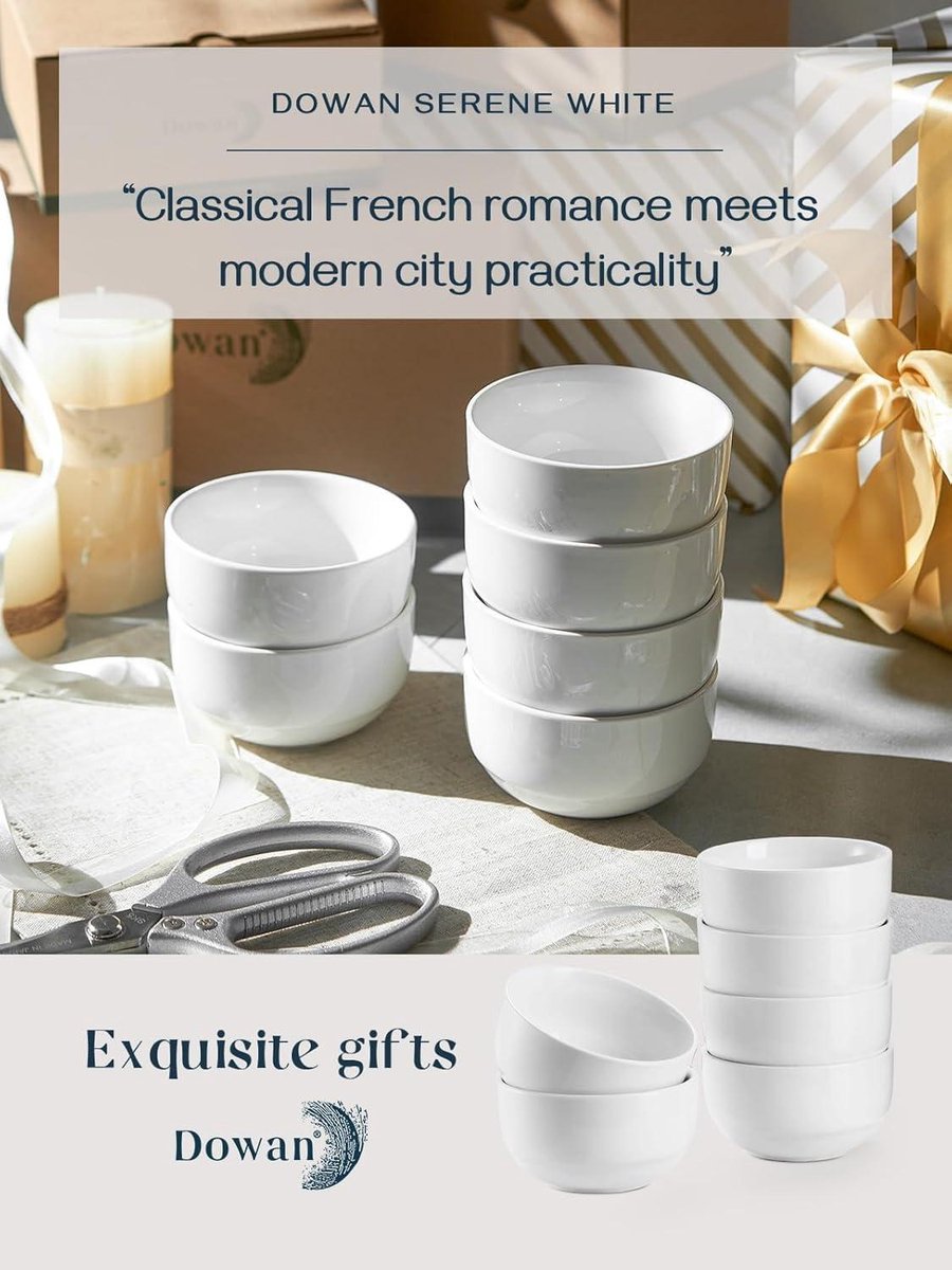 Bols Dessert Animaux 6 Bols Céramique 300ml - Motifs Animaux | Micro-ondes & Lave-vaisselle | Pour Riz, Dessert, Soupe Set Bols Petit Format