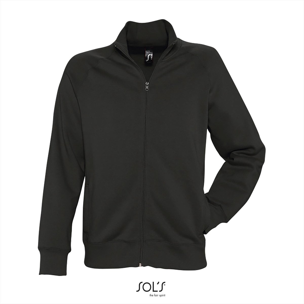SOL’ Men´ Zipped Jacket Sundae L472 Zwart
