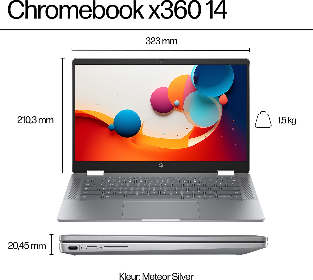HP Chromebook x360 14b: Intel i3, touchscreen, 256GB - €559 thumbnail 7