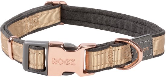 Rogz Urban Halsband Goud&Grijs&Rosé - Hondenhalsband - M