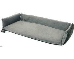 Petlando Vensterbank kussen met rand - kattenkussen - kleur stone (grijs) - 58x25 cm