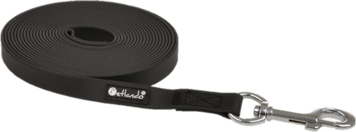 Petlando Tracking Sleeplijn Zwart - Hondenriem - 1000x2 cm 10 Meter