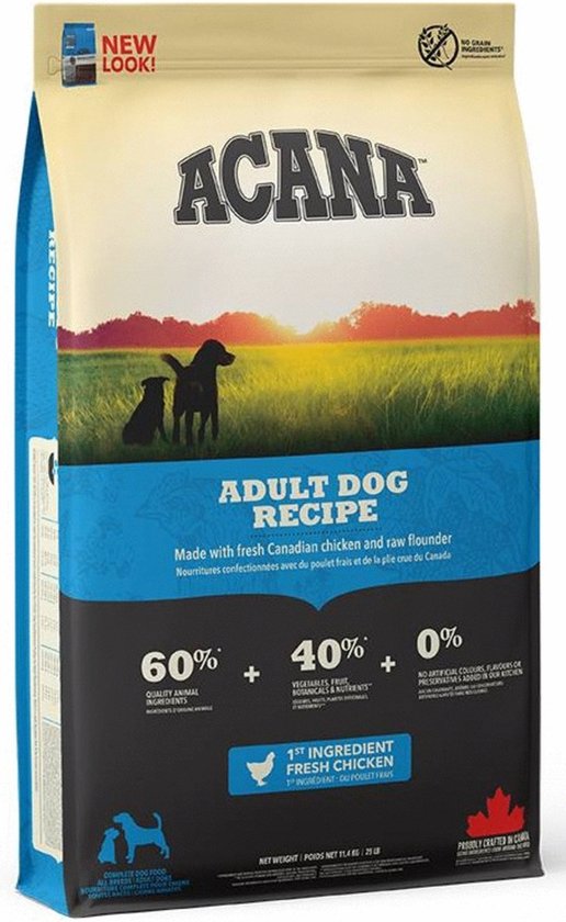 Acana Heritage Adult Dog 11,4 kg - Hond - Honden droogvoer