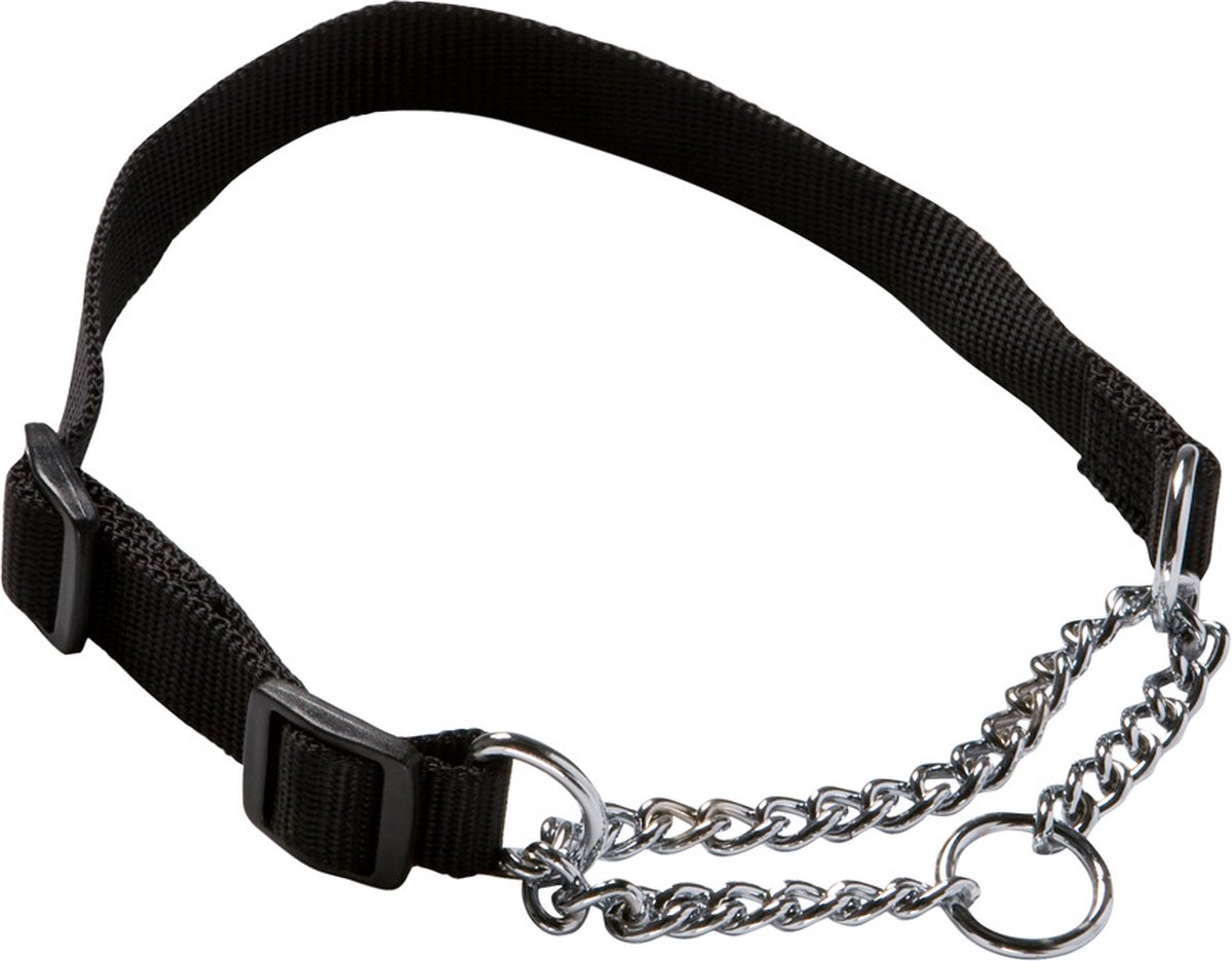 Adori Slipketting Halsband Nylon Zwart - Hondenhalsband - Xs/S 20-35x1.0 Cm