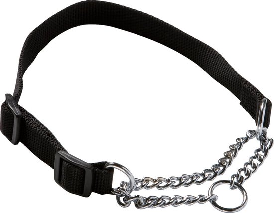 Adori Slipketting Halsband Nylon Zwart 20-35x1.0 cm
