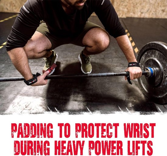 Sangles de poignet rembourrées de 5 mm pour le fitness - 60 cm - Entraînement musculaire pour femmes et hommes