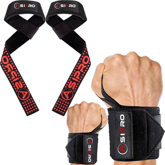 Sangles de poignet rembourrées de 5 mm pour le fitness - 60 cm - Entraînement musculaire pour femmes et hommes