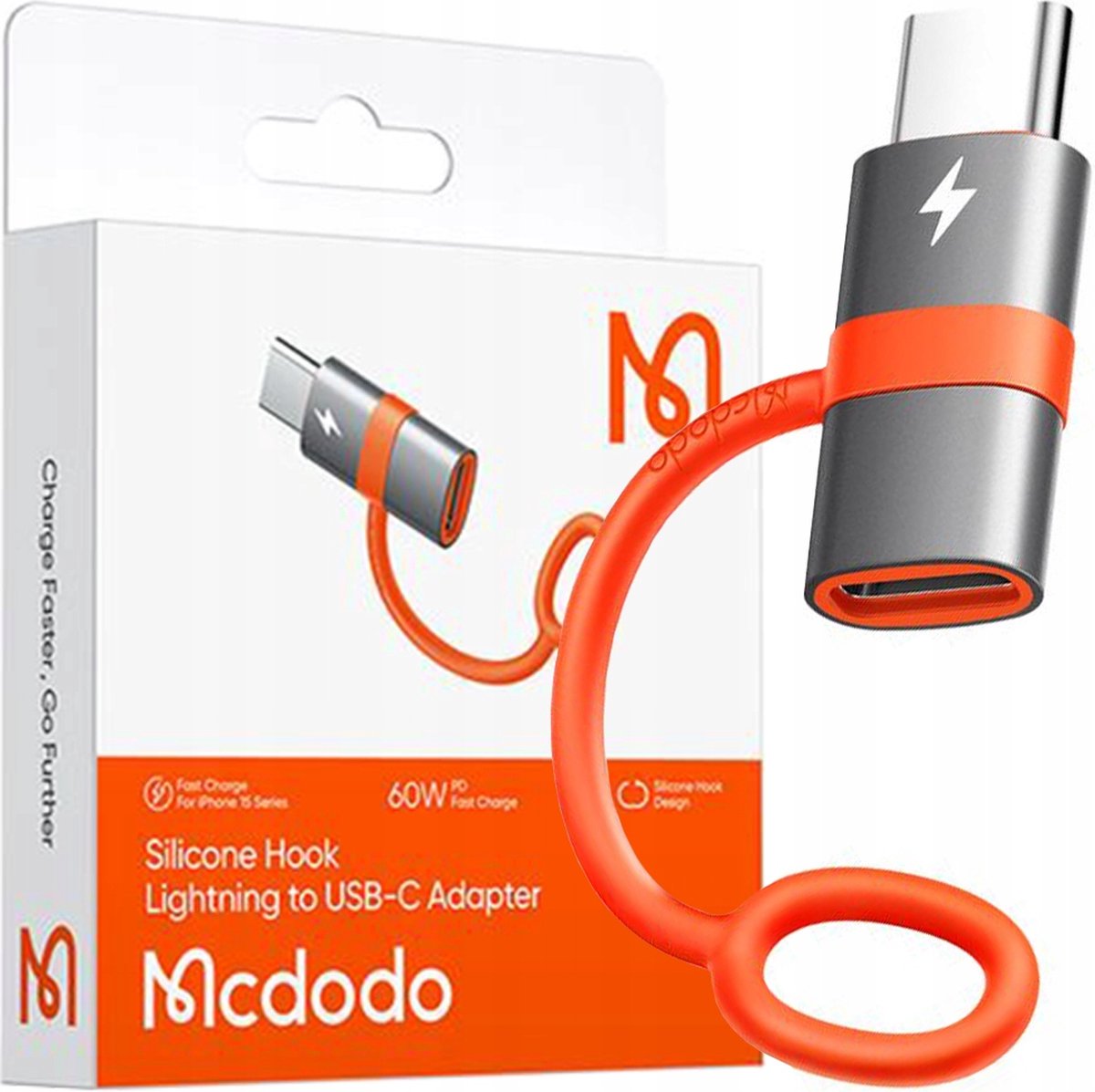 Mcdodo® Adapter Usb c naar iPhone - Kabel - Voor Lightning - 480Mbps