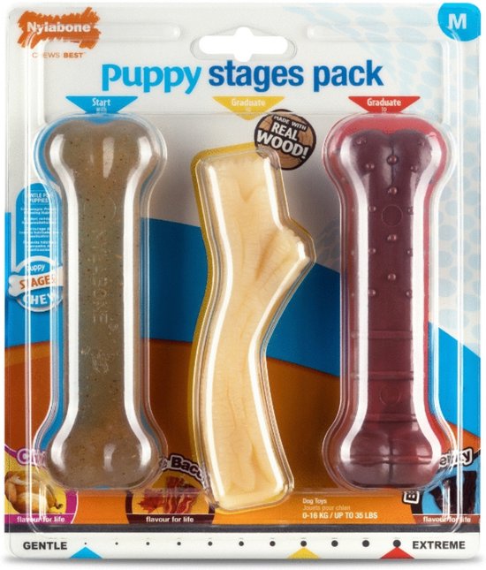 Nylabone Puppy Stages Pack Medium Medium