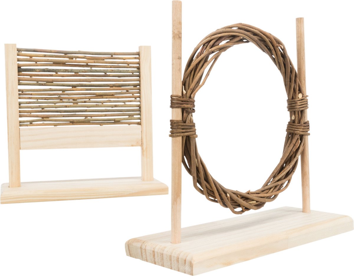 Trixie agility set horde met ring (28X12X26 CM) Trixie agility set horde met ring (28X12X26 CM)
