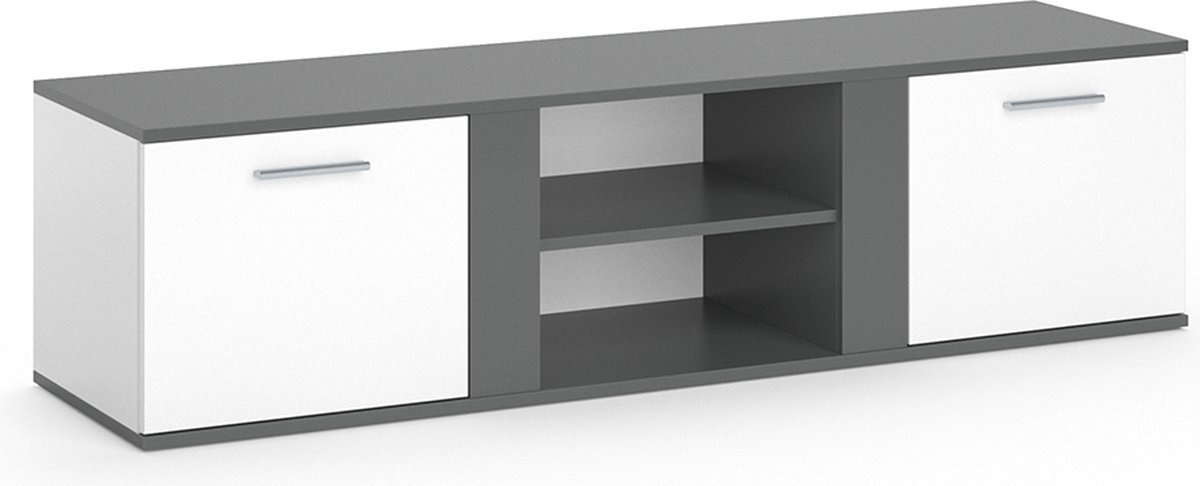 Vicco Novelli TV-meubel – 155 x 41 cm Antraciet