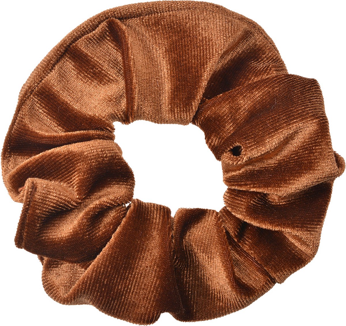 Clayre & Eef Haarelastiek Ø 10 cm Bruin Velours