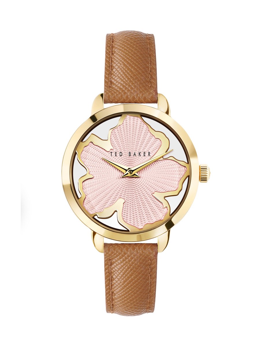 Ted Baker Lilabel Tb Iconic Quartz Analog Watch Case: 100% Stainless Steel | Armband: 100% Leather 36 BKPLIS303W0