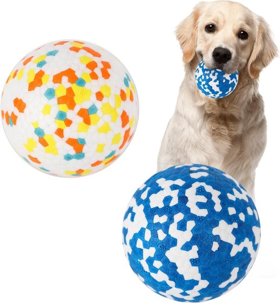 Interactief hondenspeelgoed - kleurrijke lichte stuiterende bal voor honden, puzzelspeelgoed voor huisdierbal, verrijking speelgoed voor binnen en buiten, puppy's, honden katten
