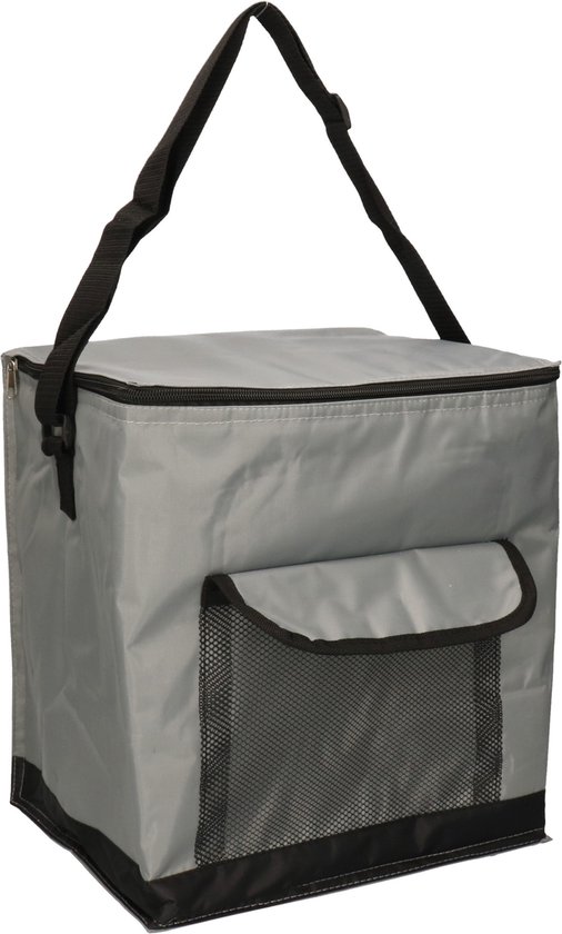 Leknes koeltas model Salou - Medium Size strand/camping - 31 x 23 x 33 cm - 2 vakken - grijs van Leknes — afbeelding 2