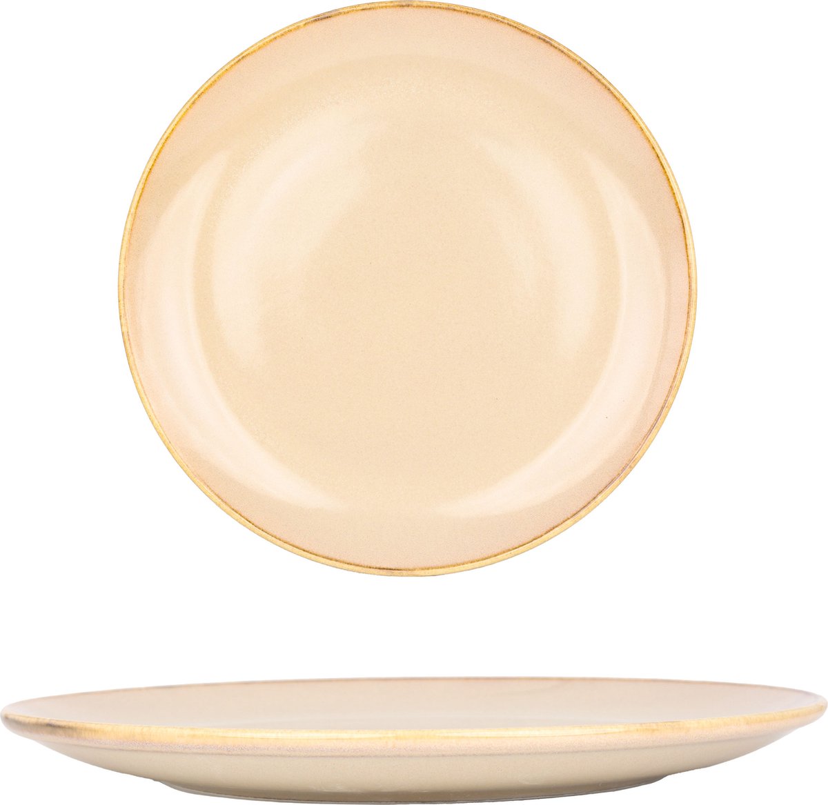 Bonna Dinerbord - Sand Hygge - Porselein - 25 cm - set van 6
