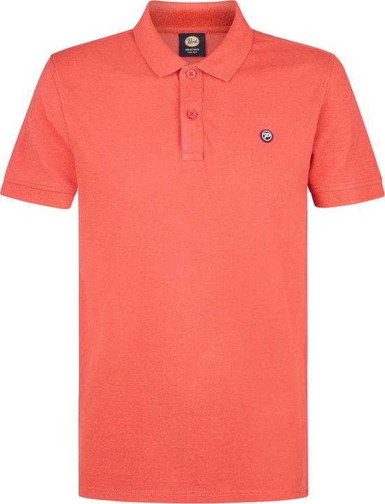 Petrol Industries Heren Polo Shirt - Korte Mouw - Katoen - Herenkleding - Roze - Maat XXXL