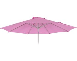 Vervangende hoes voor parasol N19, parasolhoes vervangende hoes, Ø 3m stof/textiel ~ lila