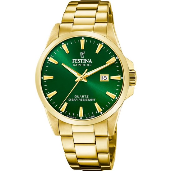 Festina swiss men's green watch