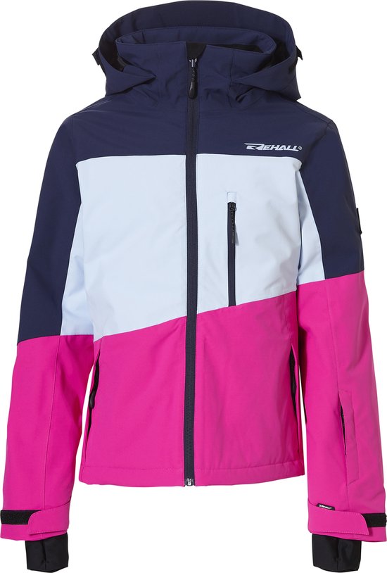 Rehall LIV-R-jr. Veste de sports d'hiver Filles Blauw 152 - Veste de ski - Veste de snowboard - Veste doublée