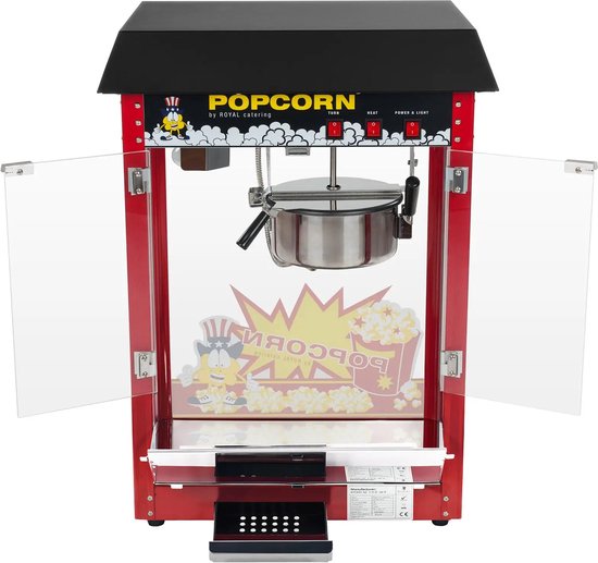 Popcornmachine - 1500 W - Zwart dak - Royal Catering — afbeelding 4