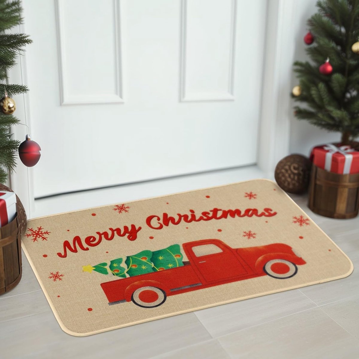 Kerst deurmat 43 x 70 cm