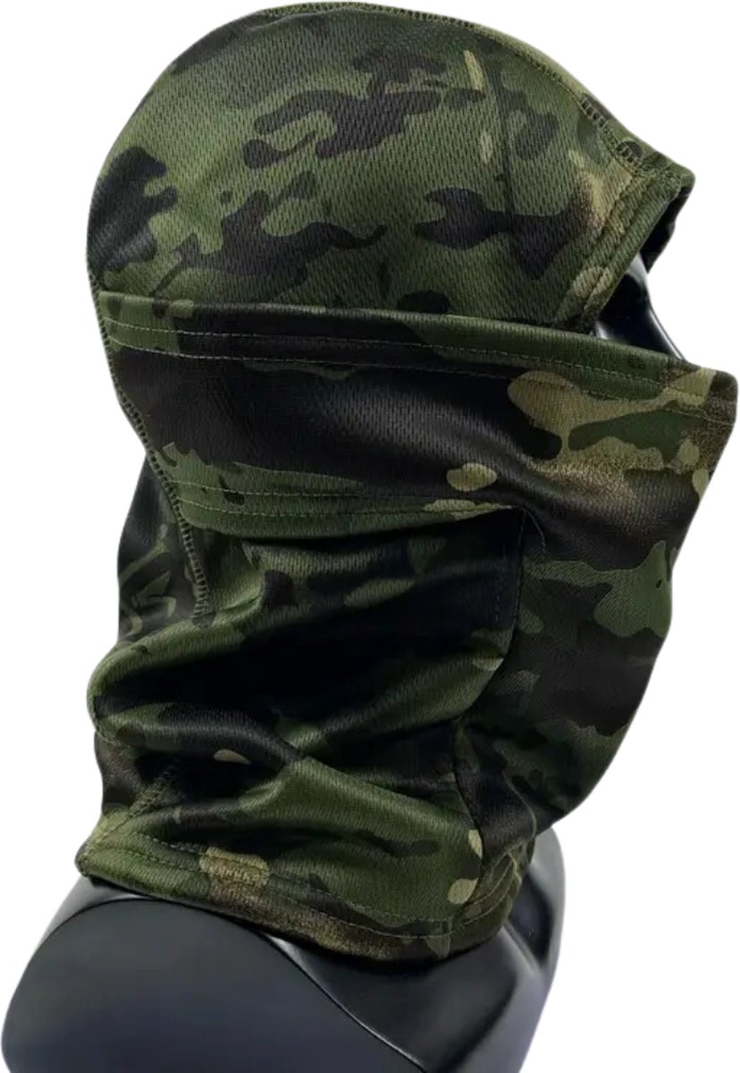 Bovista Ski Masker Bivakmuts Winter Masker Balaclava Ski Mask Full Face Mask Camouflage Groen
