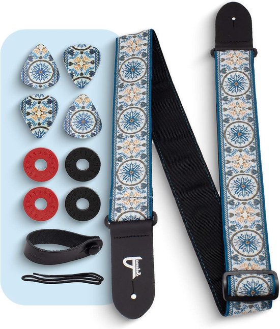 Perri's Leathers Ltd. - Gitaarband - Italiaans leer - zwart - verstelbaar - voor akoestische/bas/elektrische gitaren - Made in Canada (BM2-6552 Perri's Leathers Ltd. - Gitaarband - Italiaans leer - zwart - verstelbaar - voor akoestische/bas/elektrische gitaren - Made in Canada (BM2-6552