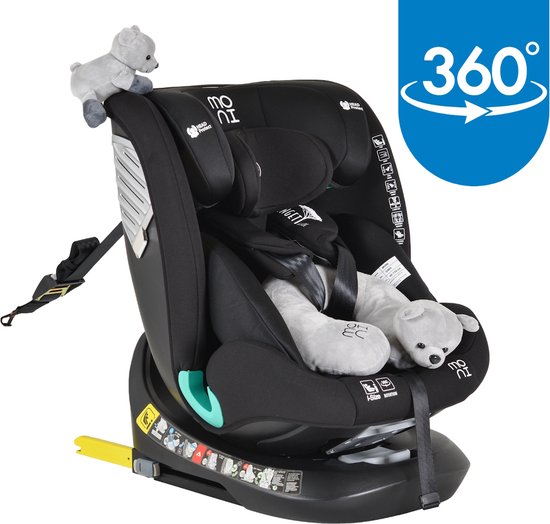 Siège Auto Moni Serengeti Noir 40-150 cm i-Size 360° 13523