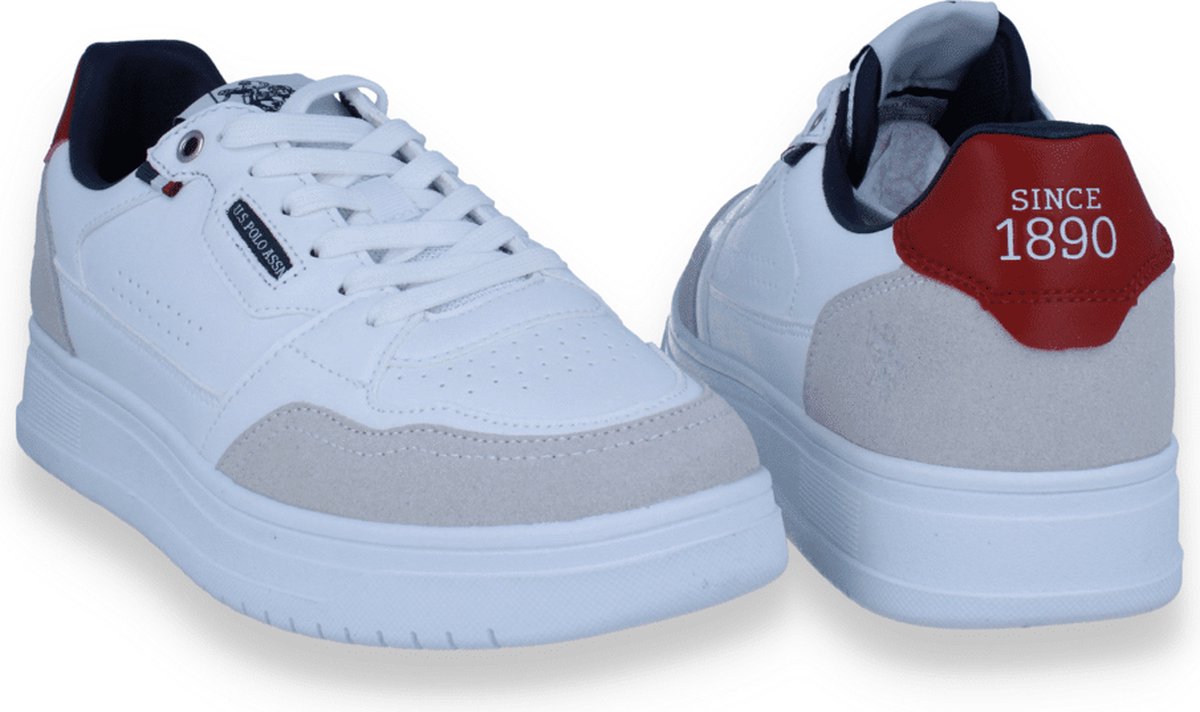 U.s.polo .assn Heren Sneaker Wit/beige | Maat: 41