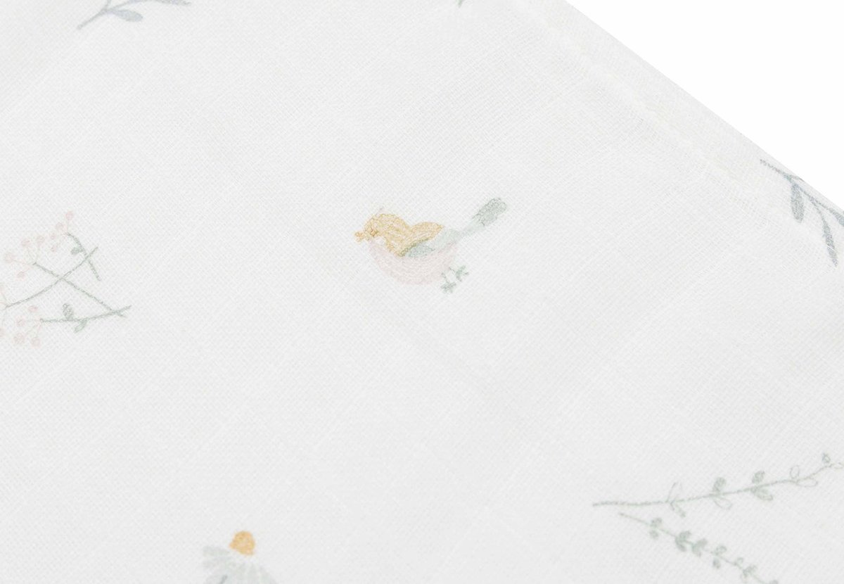 Goedkoopste Jollein - Hydrofiele Doek Small 70x70cm - Inbakerdoek, Spuugdoekjes, Baby Doeken - Zacht Katoen - 3 Stuks - Lovely Birds