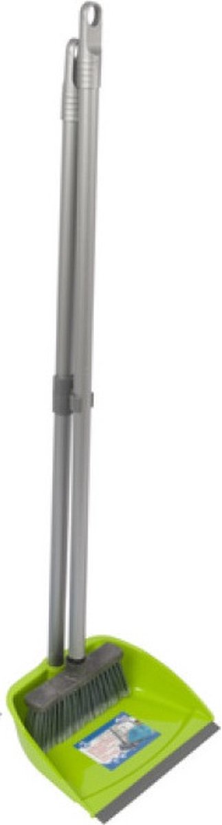 Goedkoopste Lifetime Stoffer en Blik - Lange Steel - Rubber rand - Groen - Gemakkelijk en Rugvriendelijk