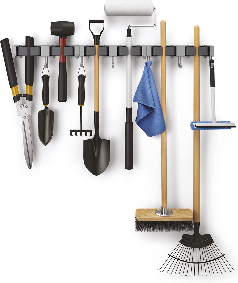 Goedkoopste Bezem Hang-up 6 klemstrip voor bezem - set van 3