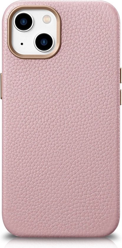 Étui Portefeuille En Cuir Lichee Pour IPhone - 2 En 1 Bandoulière Amovible + MagSafe