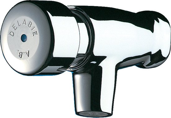 Kraan voor hoek, ruw lichaam tegen moer Tempostop wastafel M1/2 getimed 7 sec
