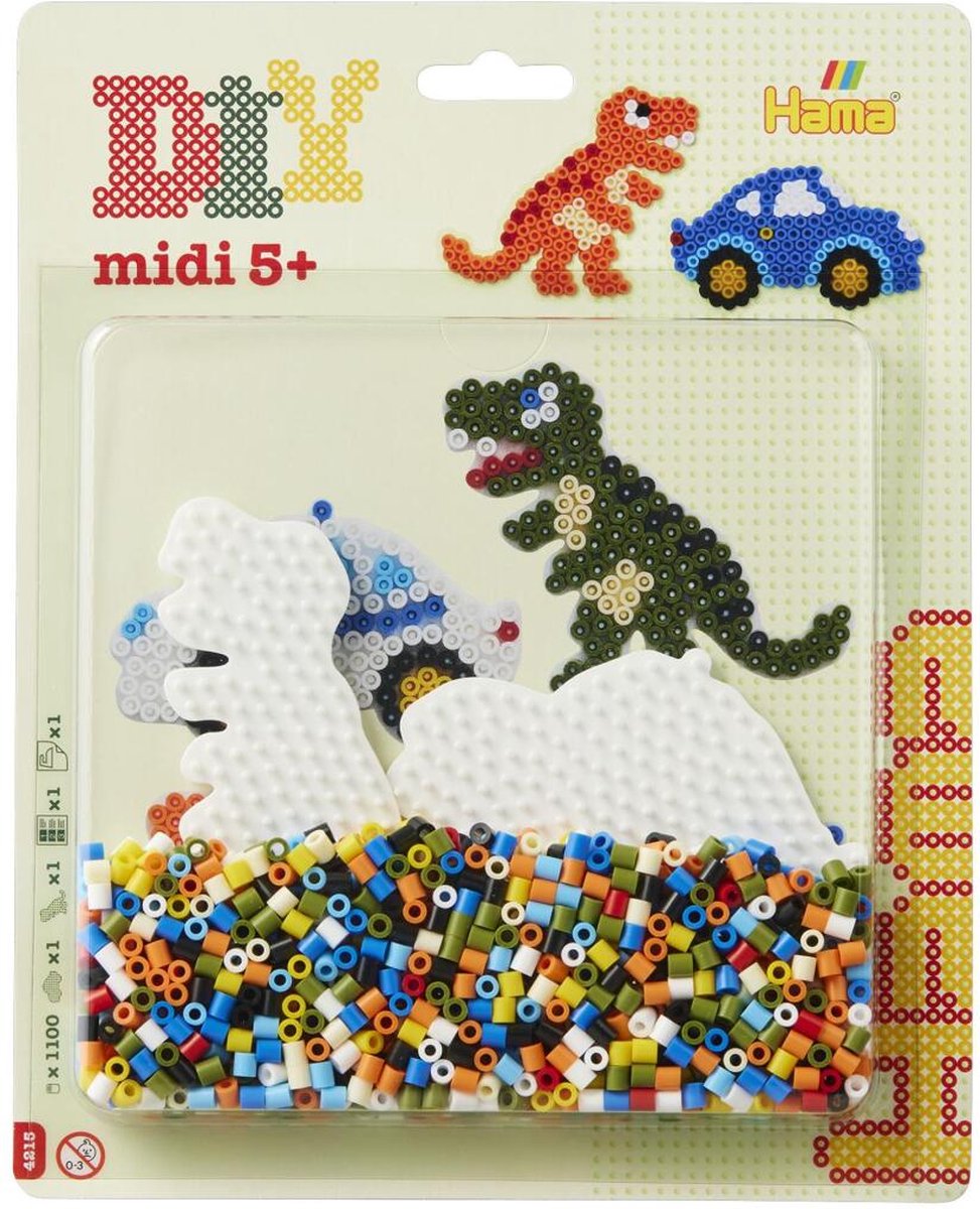 Hama strijkkralen 1100 stuks dino.