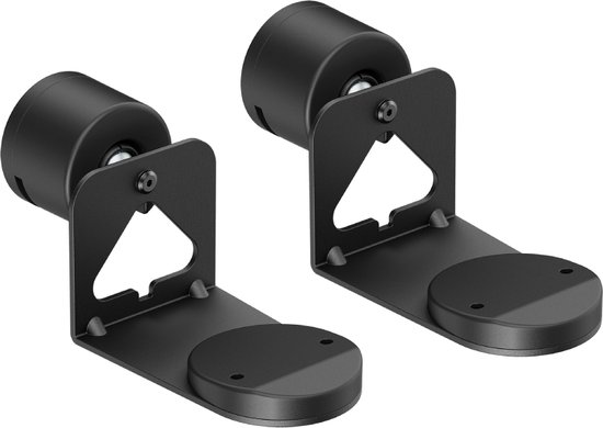 Muurbeugel set voor Sonos Era 100 en 300 - 2 stuks - Draai- en kantelbaar - Premium - Zwart