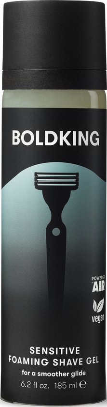 Boldking - Gel à raser moussant sensible - Peau sensible - Apaisant - 185 ml