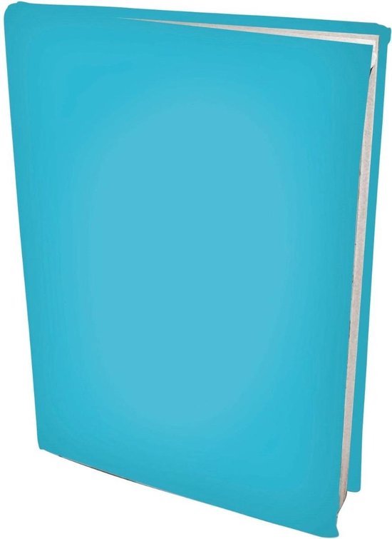 Foto: Rekbare boekenkaften a4 aqua blauw 6 stuks