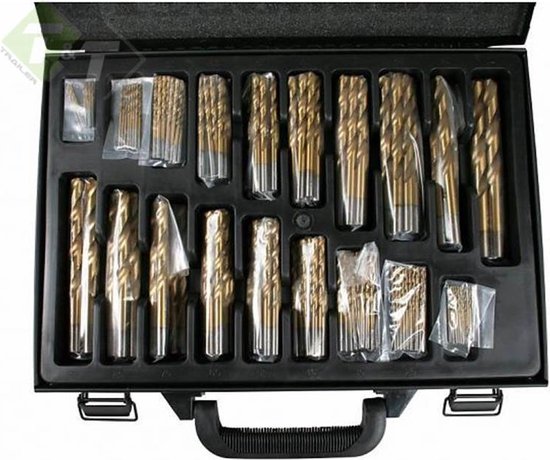 Boorset 101 delig, HSS boor, Titanium Coated, Borenset, Hofftech | bol