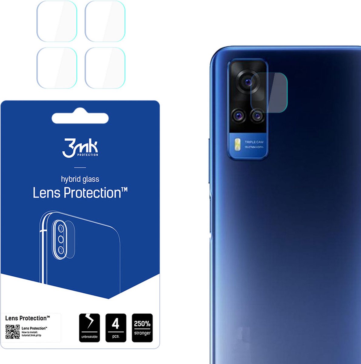 Vivo Y51 2020 - 3mk Lens Protection