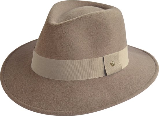 Ash Fedora Chapeau d'hiver Feutre Chapeau en Feutre Homme Automne 100% Feutre de Laine House of Ord - Taille : L/XL : 59 cm Couleur : Marron