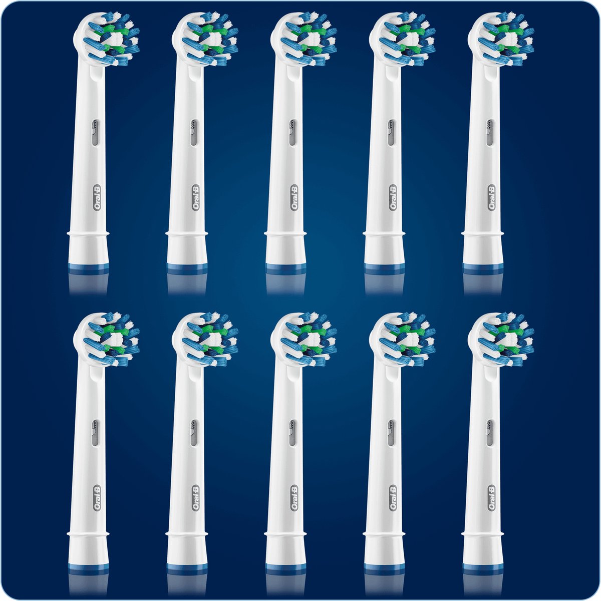 Oral-B CrossAction - Opzetborstels - 10 Stuks