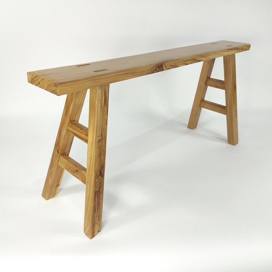 Banc de Kung Fu en bois - Handgemaakt à partir de bois d'acacia Massief