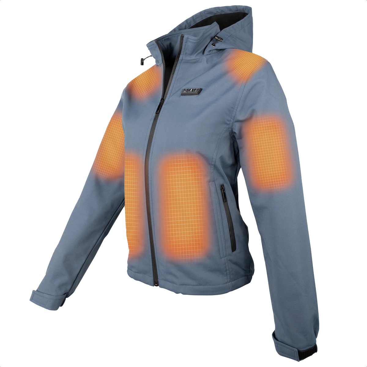 HEATDRY® Clothing - Verwarmde Jas Dames - Softshell Jas Dames - HeatFlex LITE - Navy - Maat: M