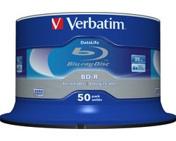 Blu-Ray BD-R Verbatim Datalife 50 Units 25 GB 6x