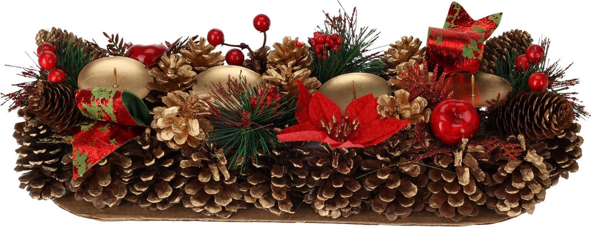 Adventskrans, kaarshouder, 41 cm